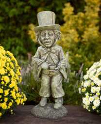 Mad Hatter Garden Figure - Alice in Wonderland Heavy Resin Home Ornament Statue - thumbnail 1