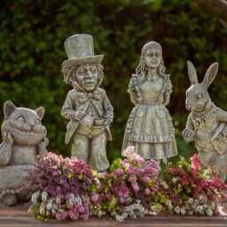 Mad Hatter Garden Figure - Alice in Wonderland Heavy Resin Home Ornament Statue - thumbnail 2