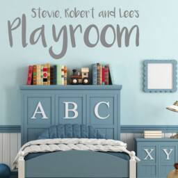Personalised Name Playroom Wall Sticker - Decal For Childrens Bedroom Or Play Area - thumbnail 3
