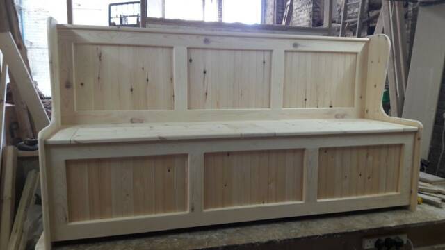 7Ft Wide Monks Bench, Storage Bench, Shoe Any Size Made Delivery Cost Shown On The 2nd Photo - image 1