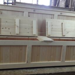 7Ft Wide Monks Bench, Storage Bench, Shoe Any Size Made Delivery Cost Shown On The 2nd Photo - thumbnail 3