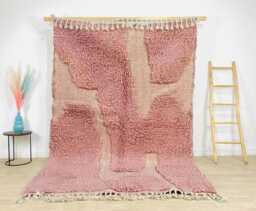 Pink Moroccan Hand Tufted Rug, Large Area Berber Wool Carpet, Custom Living Room Rug