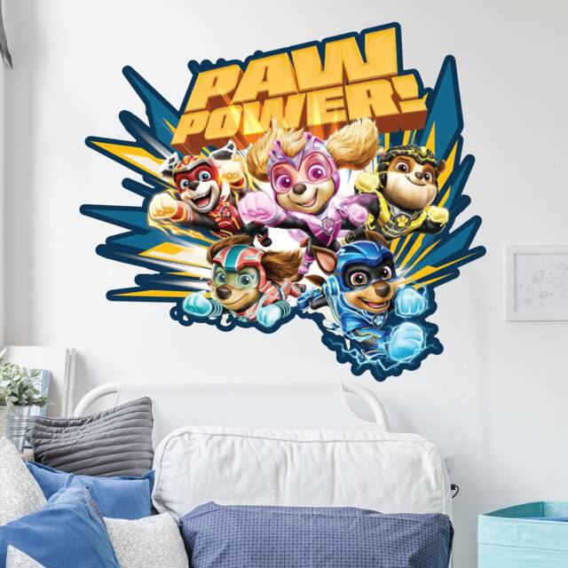 Paw Patrol Wall Sticker - The Mighty Movie Group Power Decal - image 1