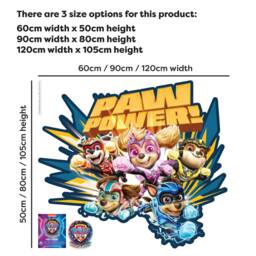 Paw Patrol Wall Sticker - The Mighty Movie Group Power Decal - thumbnail 2