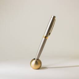 Brass Pen Pot/Holder Sign Pencil Office Accessory Desk Modern Decor Nest Stationery - thumbnail 1