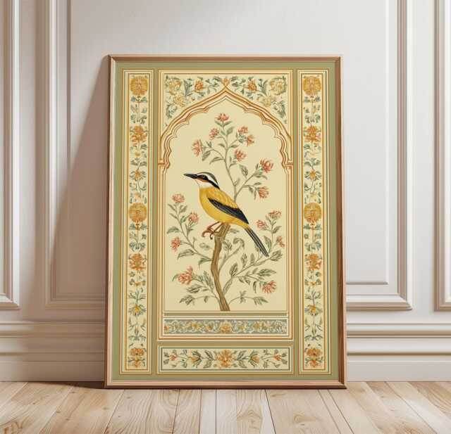 Kingfisher Bird Poster, Botanical Wall Art, Nature Print - image 1