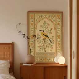Kingfisher Bird Poster, Botanical Wall Art, Nature Print - thumbnail 2