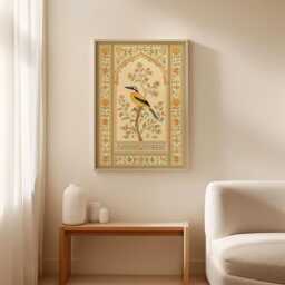 Kingfisher Bird Poster, Botanical Wall Art, Nature Print - thumbnail 3