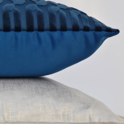 Blue Velvet Pillow Cover, Cyan Cover, Geometric Cover, Cover, Blue Cover - thumbnail 3