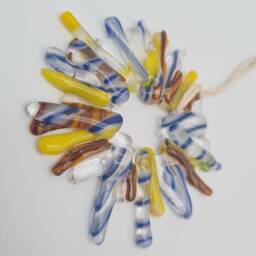 Fused Glass Christmas Wreath Decorations Handmade Tree Home D??cor Bespoke Unique & Gorgeous Cornish Gifts - thumbnail 2