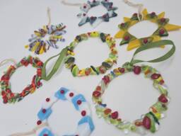 Fused Glass Christmas Wreath Decorations Handmade Tree Home D??cor Bespoke Unique & Gorgeous Cornish Gifts