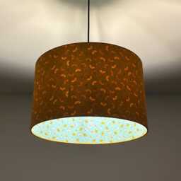 "Lampshade ""Gingo-Petrol-Ochre" - thumbnail 3