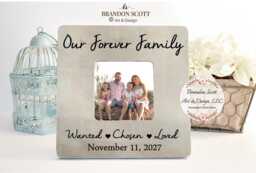 Personalized Adoption Picture Frame Day Gift, Adoption Day, Family Gift - thumbnail 1