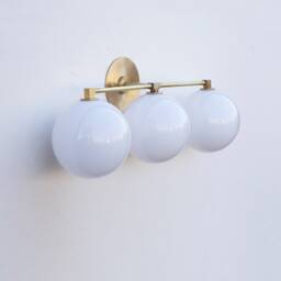 Bathroom Vanity, Vanity Fixture, Mid Century Brass Wall Sconce Light, Ul Listed, Dppq No.0142 - thumbnail 2