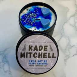 Kade Mitchell Candle - Officially Licensed By Leigh Rivers Dark Romance Gift Booktok Favorite Aesthetic Edge Of Darkness - thumbnail 3