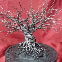 Gothic Wire Tree, Creepy Oak, Wire Tree Of Life, Sculpture, Gothic Metalwork, Customizable Tree, Sculpture - thumbnail 3