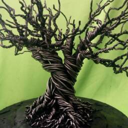 Gothic Wire Tree, Creepy Oak, Wire Tree Of Life, Sculpture, Gothic Metalwork, Customizable Tree, Sculpture - thumbnail 4