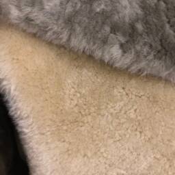 Sheepskin Rug, Oyster Coloured Sheepskin, Shearling Chair Cover, Bed Throw, Upholstery, Interior Accessories, Amazing Gift - thumbnail 2