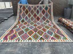 8x11 Ft Kilim Rug, Afghan Handmade Kilim, Area Living Room Oversize Flatweave Maimana 254x346cm - thumbnail 1