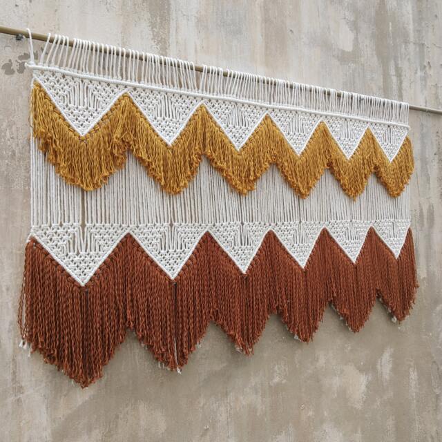 King Headboard Macrame, Art Boho Wall Decor, Large Hanging - image 1