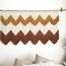King Headboard Macrame, Art Boho Wall Decor, Large Hanging - thumbnail 3