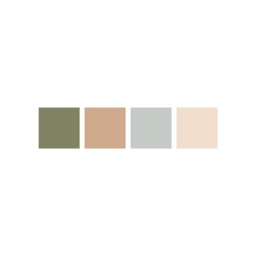 Sage Green & Neutral Polka Dot Wall Stickers, Earth Tones Decor - thumbnail 2