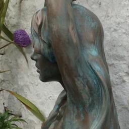 Kiara Bronze Resin Garden Sculpture By Christine Baxter - thumbnail 3