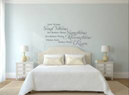 Let Your Soul Shine. It's Better Than Sunshine. Moonshine. Damn Sure Rain. Vinyl Wall Decal - thumbnail 1