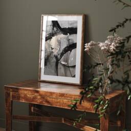 Greece Map - Black & Grey Abstract Painting Of Wall Art Print Traval Poster - thumbnail 2