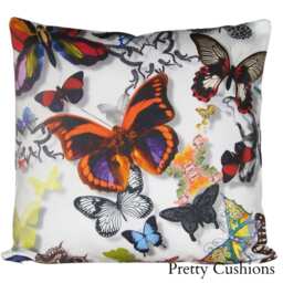 Designers Guild Christian Lacroix Butterfly Parade Opalin White Cushion Cover - thumbnail 1