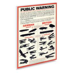 Reprint Of A British Ww1 Poster - Public Warning Air-Raid Precaution - thumbnail 2