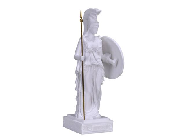 Athena Minerva Greek Roman Goddess Handmade Statue Figure Sculpture 9.65In - 24, 5 cm - image 1