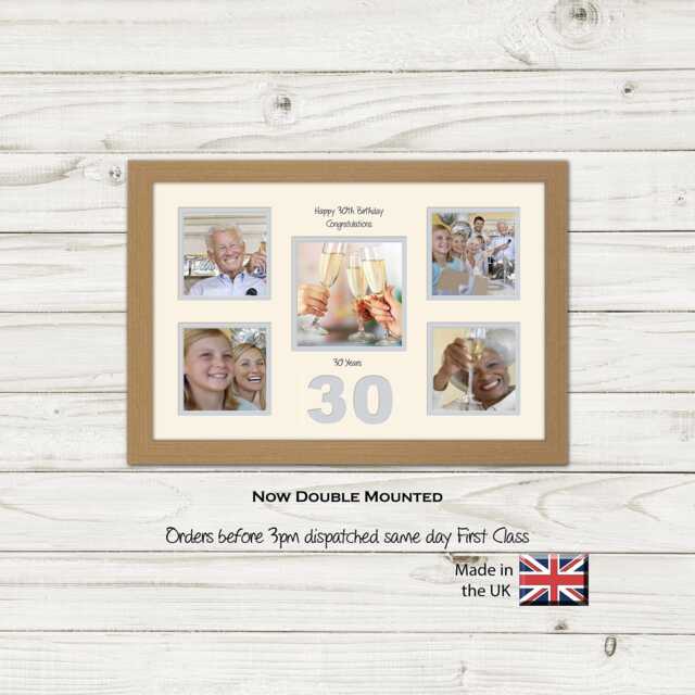 30Th Photo Frame Word Birthday Special Gift 5Sqbox-966D By Photos in A Word - image 1