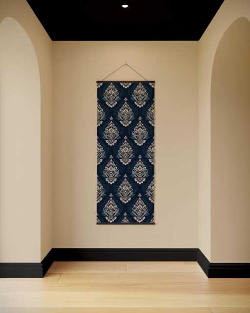 Damask Medallion Tapestry - Wall Hanging Unique Art - image 1
