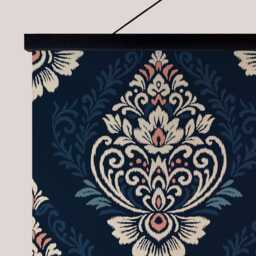 Damask Medallion Tapestry - Wall Hanging Unique Art - thumbnail 3