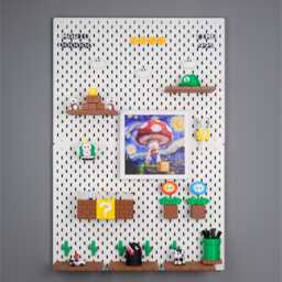 Super Mario Pegboard Accessories For 1/4'' Or Ikea Skadis Home Decor Gift Kids Room Organizer Storage