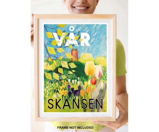 Reprint Of A Vintage Travel Poster To Var, Skansen - Sweden - image 1