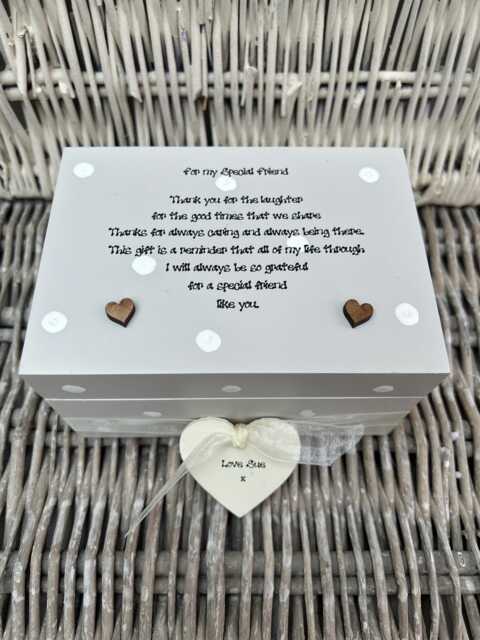 Personalised Box Special Best Friend Gift Birthday Christmas Trinket Jewellery Box Any Name You Want Friendship Friends Bff - image 1