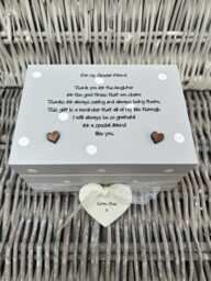 Personalised Box Special Best Friend Gift Birthday Christmas Trinket Jewellery Box Any Name You Want Friendship Friends Bff - thumbnail 1