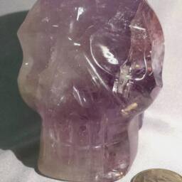Amethyst Quartz Crystal Skull - thumbnail 2