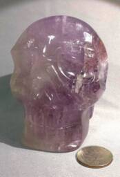 Amethyst Quartz Crystal Skull