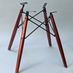 Widemount Herman Miller Chair Walnut Leg Bases - thumbnail 3