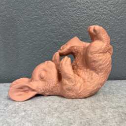 Bunny Wine Bottle Holder 3D Printed - Playful Bar Cart Decor, Easter Centerpiece - thumbnail 2