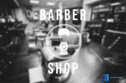 Barber Shop Hairdresser's Room Window/Wall Art Decal Sticker - thumbnail 1
