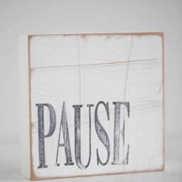 "Wall Picture Decoration Saying Plate Text ""Pause" - thumbnail 2