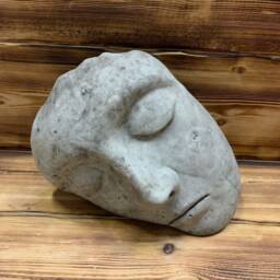 Stone Garden Beautiful Large Half Face Modern Art Statue Concrete Ornament - thumbnail 2