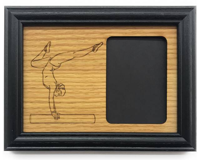 Gymnastics Picture Frame - 5x7 Holds 3x4 Photo - image 1