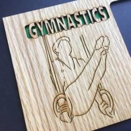 Gymnastics Picture Frame - 5x7 Holds 3x4 Photo - thumbnail 2