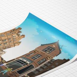 Cockburn Street, Edinburgh Travel Poster, Scottish Wall Art - thumbnail 2