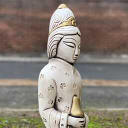 Concrete Large Chinese Man Sculpture Outdoor Asian Figurine Garden Wise Emperor Ornament Zen Garden Decor Japanese Statue Lover Gift - thumbnail 4